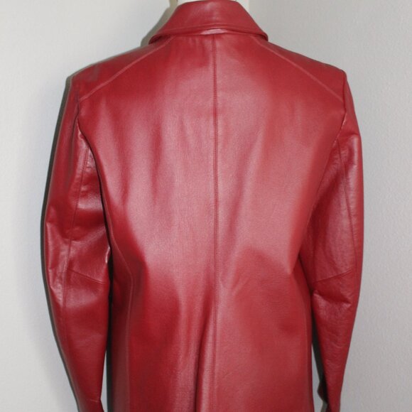 VTG Worthington Red Leather Jacket - Picture 6 of 8